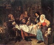 METSU, Gabriel The Feast of the Bean King sg oil painting reproduction